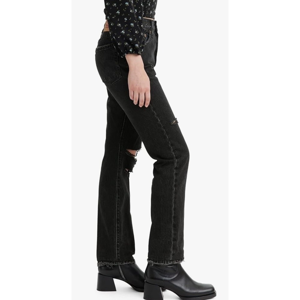 NEW Levi's‎ Women's 501 Original Fit Jeans Black Sixe 28 X 30